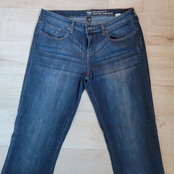 Gap Sexy Bootcut Denim Jeans - Size 12 - Picture 3 of 5